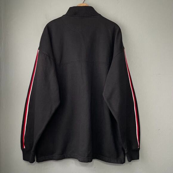 Puma Sweatshirt Mens Size Large XL Black Wisconsin Badgers University 1/4 Zip - Picture 5 of 8
